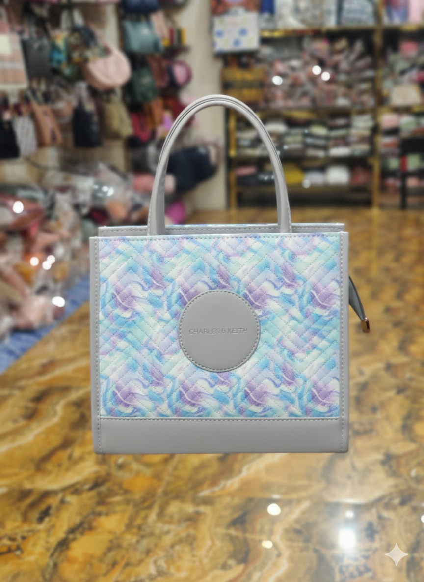 he Aurora Chevron Bag Tote – Elegance in Every Stitch