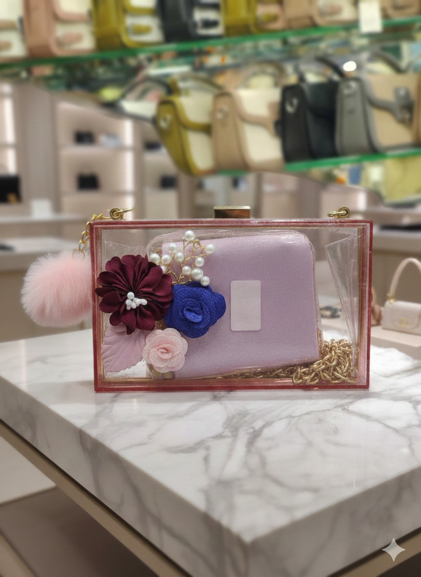 The Blossom Crystal Bag – Floral Elegance in Every Shade