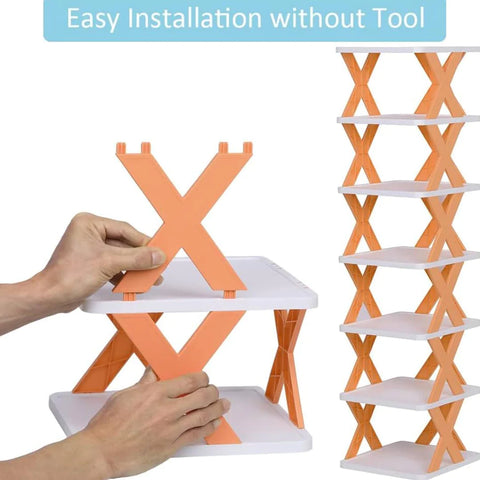 Multilayer Folding Shoes Rack Organizer