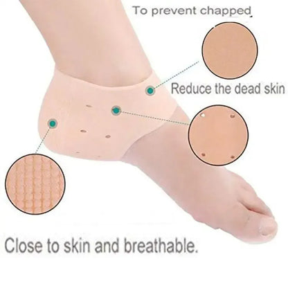 Half Heel Pain Anti-Crack Silicone Set – Unisex Anti-Crack Pain Relief - 01 Pair