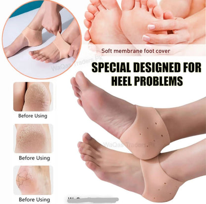 Half Heel Pain Anti-Crack Silicone Set – Unisex Anti-Crack Pain Relief - 01 Pair