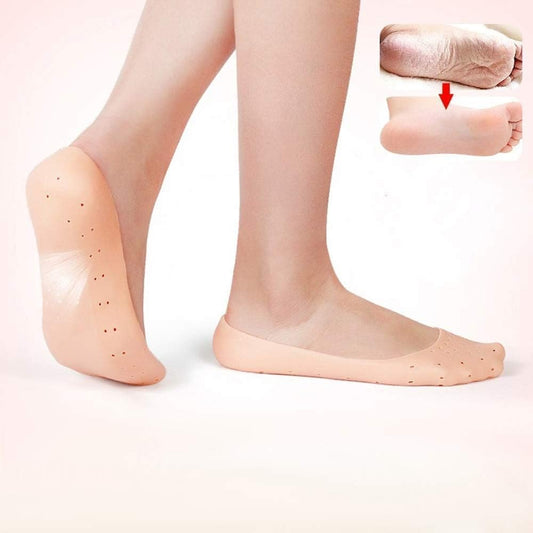 Full Heel Pain Anti Crack Silicone Set Anti Crack Full Length Socks – 1 Pair