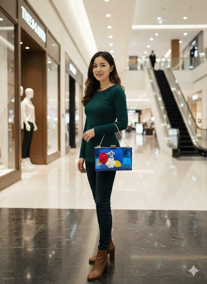 The Blossom Crystal Bag – Floral Elegance in Every Shade