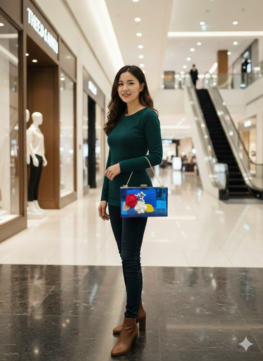 The Blossom Crystal Bag – Floral Elegance in Every Shade