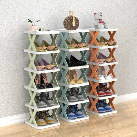 Multilayer Folding Shoes Rack Organizer